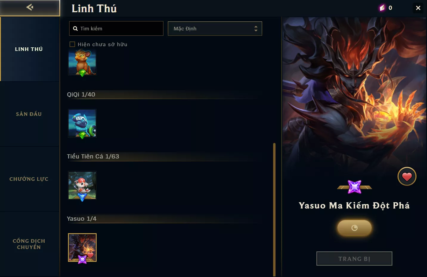 ACC CLONE TFT: Yasuo Ma Kiếm Đột Phá, Mail chưa xác minh, Unrank lv1